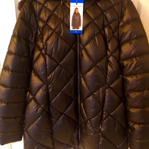 Ladies black puffer coat